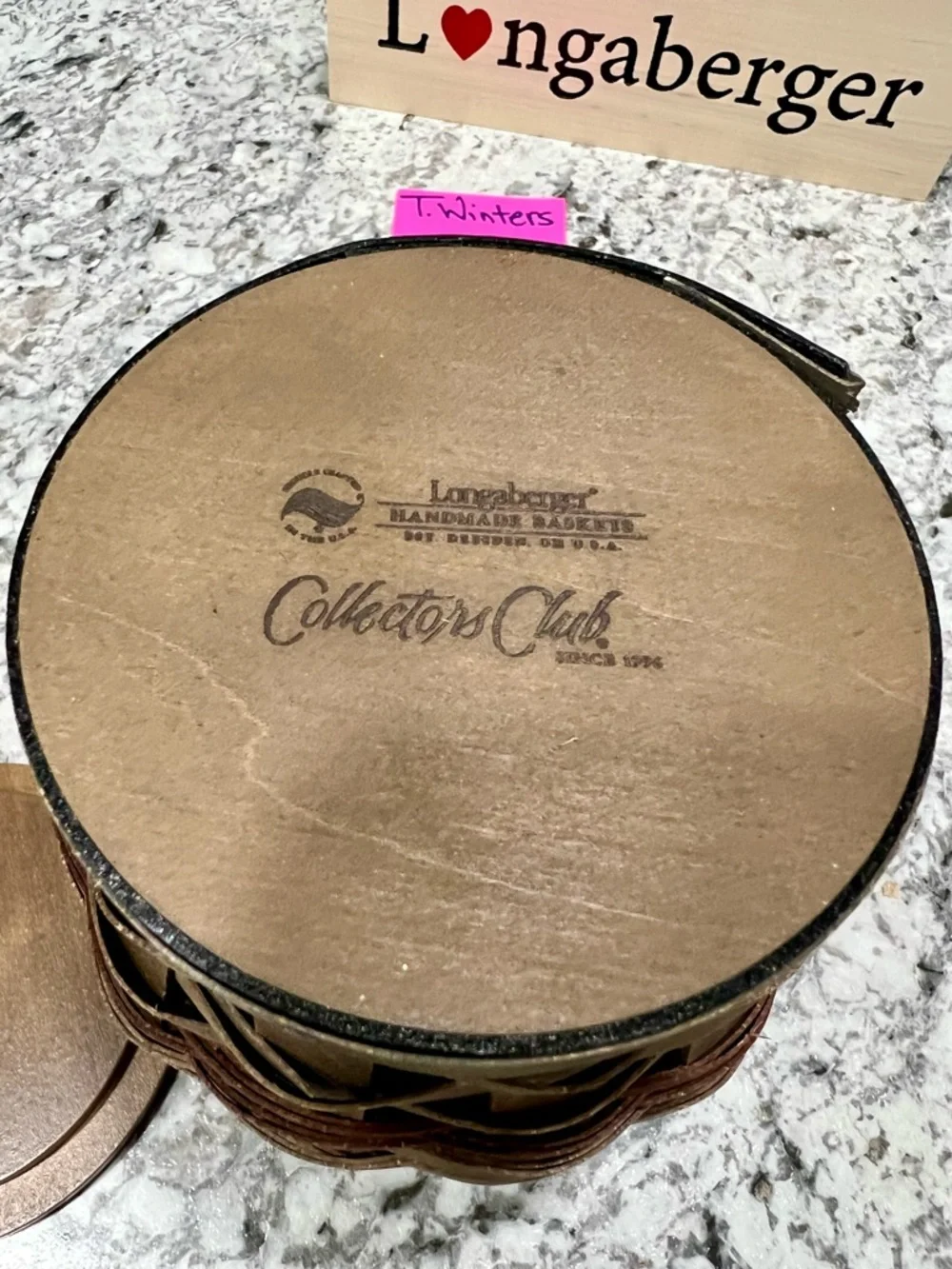 Longaberger Woven Barrel Collectors Club 2014 - Picture 6 of 7
